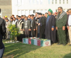 مراسم استقبال ، تشییع و تدفین شهید گمنام در ساختمان برق منطقه ایی خوزستان
